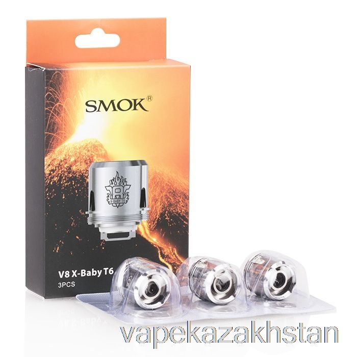 Vape Kazakhstan SMOK TFV8 X-Baby Replacement Coils 0.2ohm V8 X-Baby T6 Core